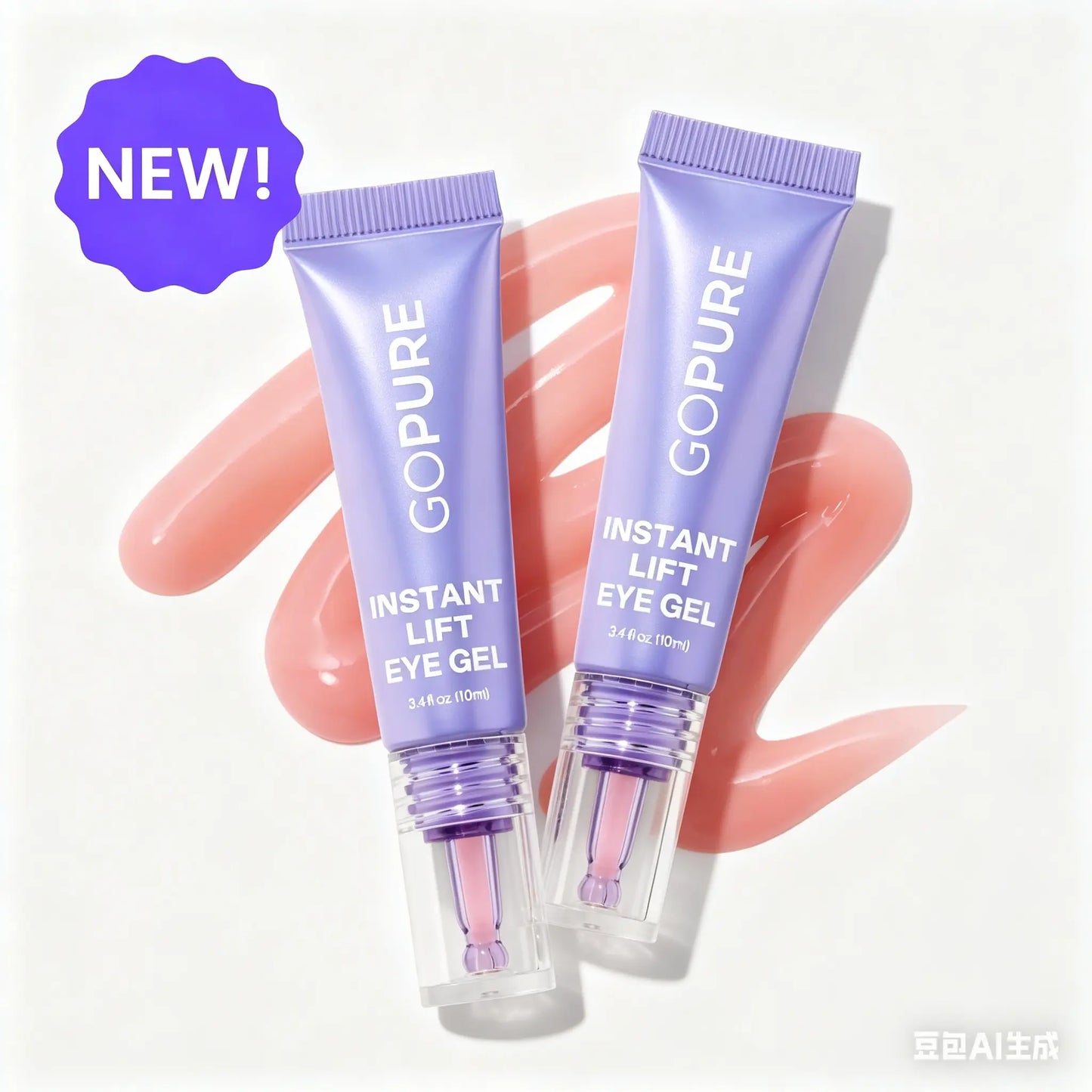 NEW! GOPURE Instant Lift Eye Gel - for Puffiness & Bags, Wrinkles, Fine Lines and Dark Circles, anti Aging Skin Care for Men & Women with Collagen Targeting Biotech