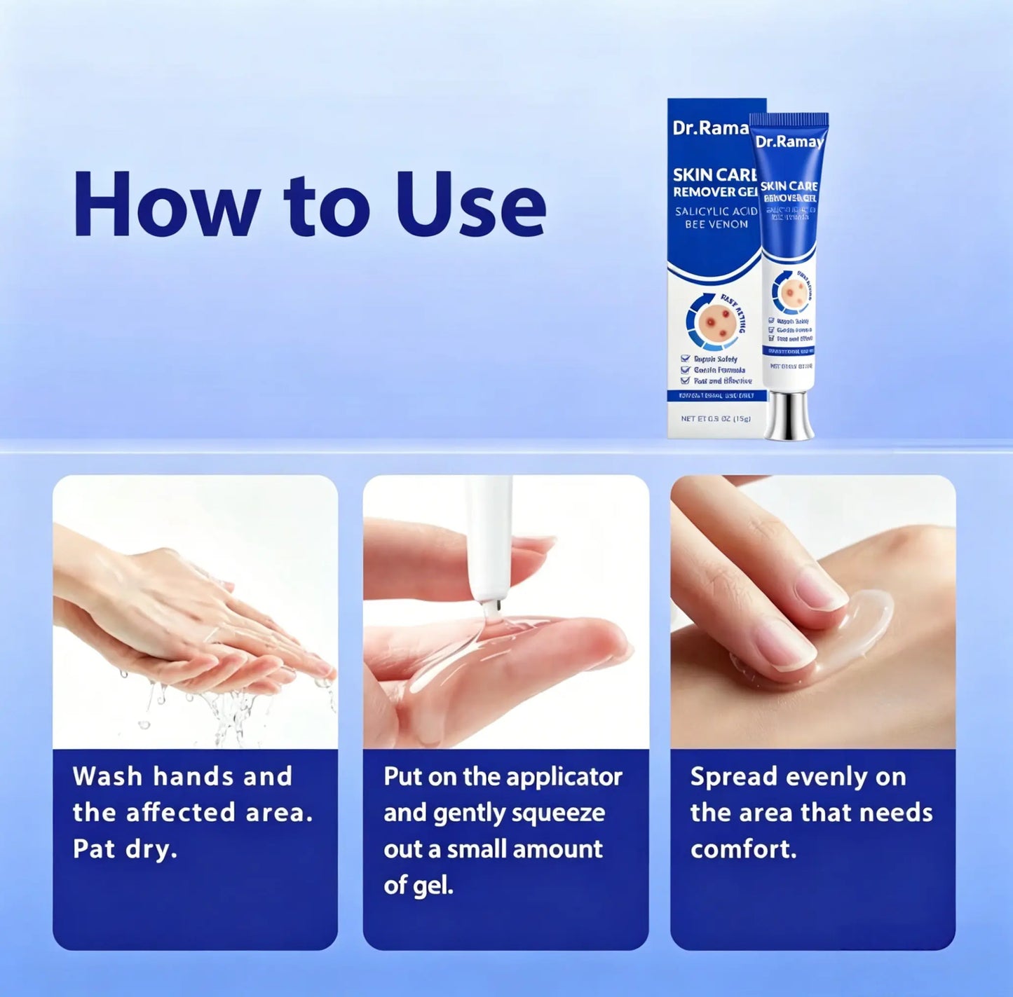 Skin Care Remover Gel , Exfoliating Body Cream for Rough Skin, Gentle Face & Body Moisturizer