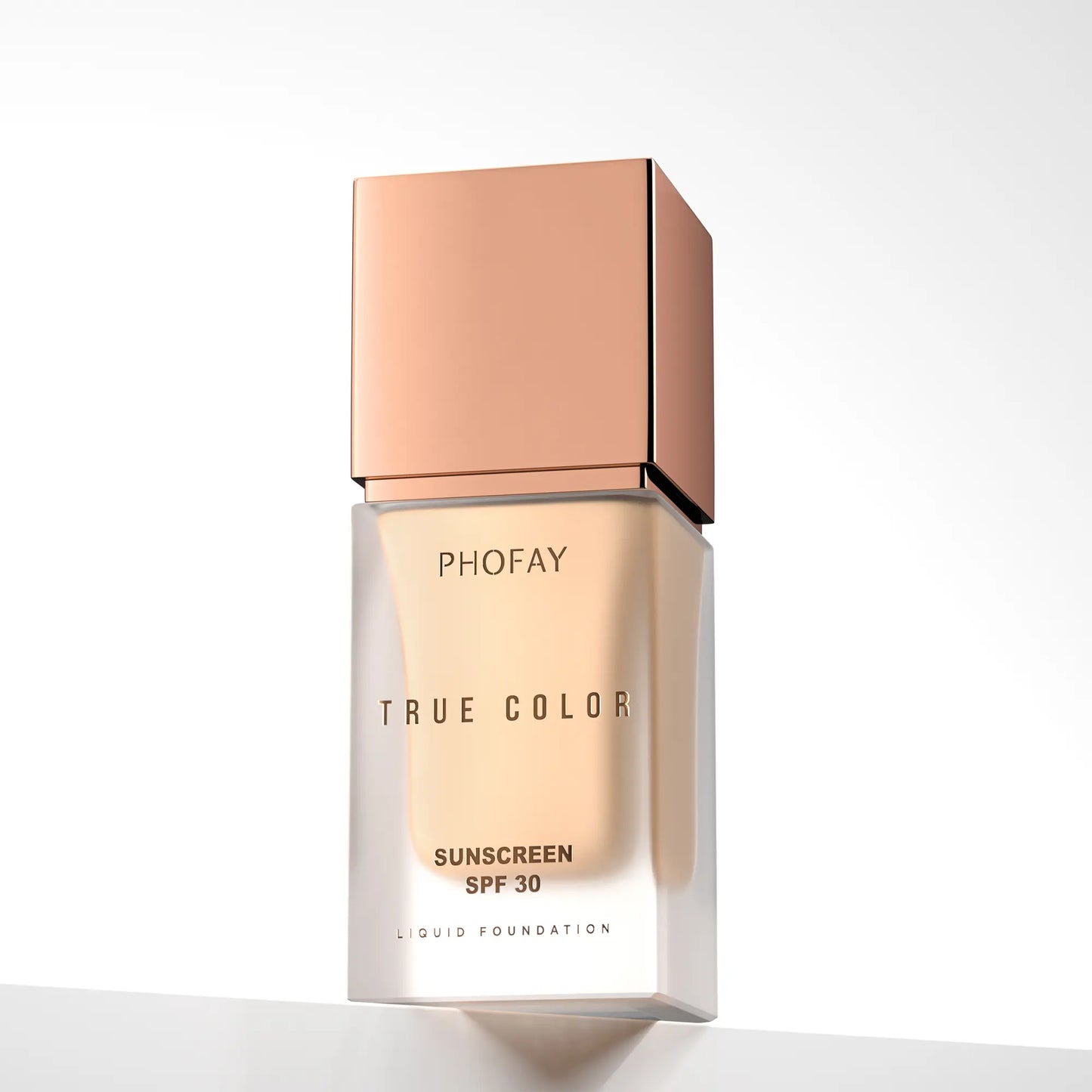 PHOFAY Tinted Foundation SPF 30 Sunscreen – Instantly Covers Acne Marks, Scars & Redness, Natural Matte Finish, Anti-Blue Light, 24H Wear, Waterproof Sweatproof, Lightweight Breathable, 98% Hide Imperfections, 91% Soften Wrinkles, True Color No Cakey