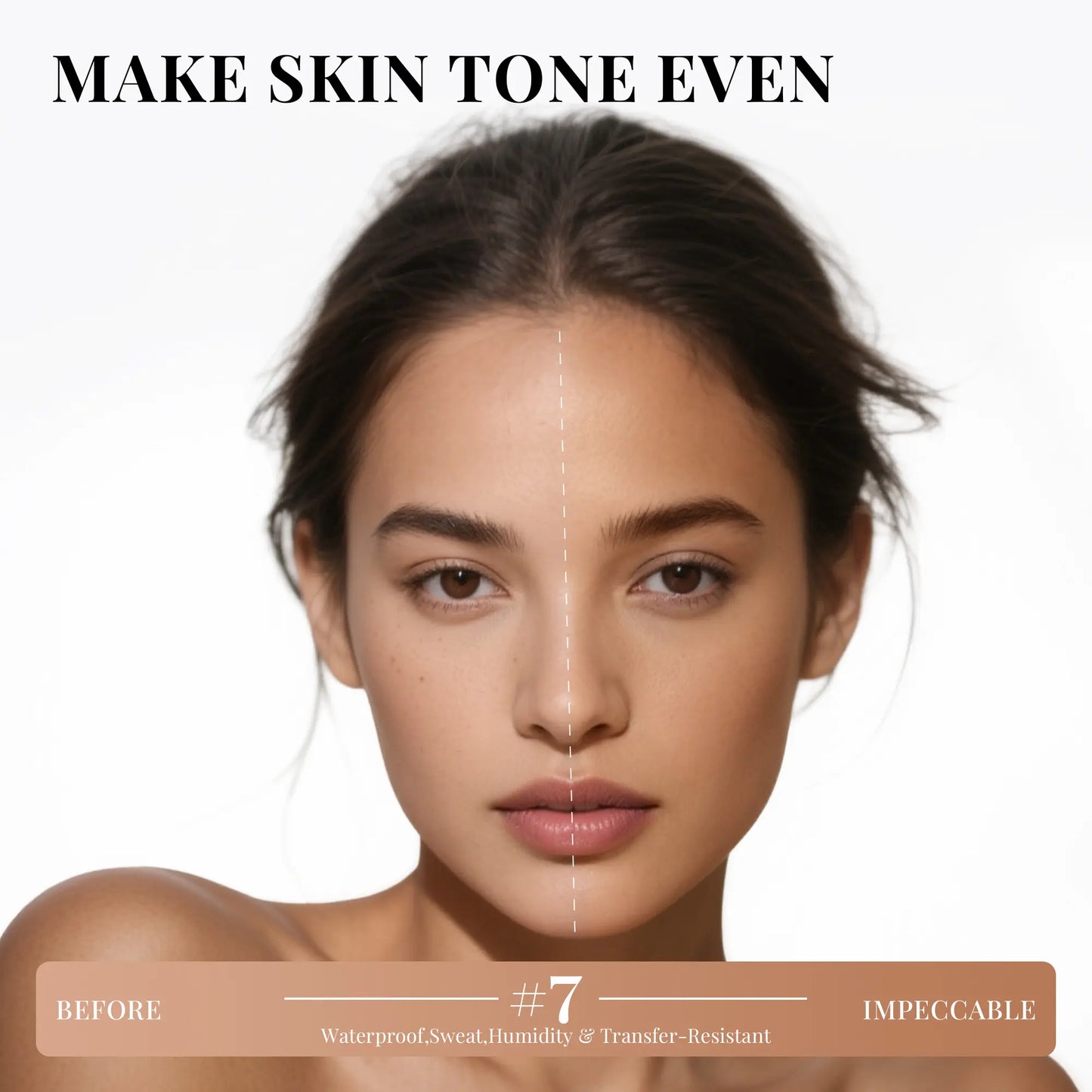 PHOFAY Tinted Foundation SPF 30 Sunscreen – Instantly Covers Acne Marks, Scars & Redness, Natural Matte Finish, Anti-Blue Light, 24H Wear, Waterproof Sweatproof, Lightweight Breathable, 98% Hide Imperfections, 91% Soften Wrinkles, True Color No Cakey