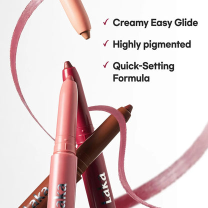 [Laka] Easy Glide Lip Liner & Fruity Glam Tint Duo – Defined Shape, Juicy Gloss in One Duo, Summervibes