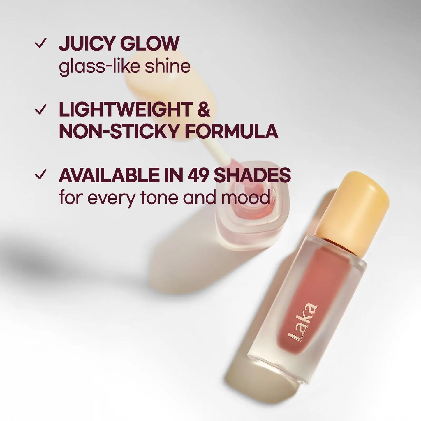 [Laka] Easy Glide Lip Liner & Fruity Glam Tint Duo – Defined Shape, Juicy Gloss in One Duo, Summervibes