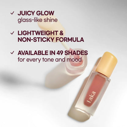 [Laka] Easy Glide Lip Liner & Fruity Glam Tint Duo – Defined Shape, Juicy Gloss in One Duo, Summervibes