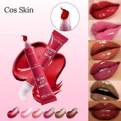 Glossy Lip Gloss, Lip Tint, and Liquid Lip Balm in 6 Shades. Lightweight, Moisturizing, and Luminous, with Long-Lasting Shine and a Natural Finish. Perfect for Any Occasion. Makes a Great Gift.