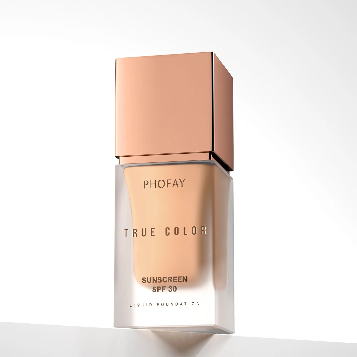 PHOFAY Tinted Foundation SPF 30 Sunscreen – Instantly Covers Acne Marks, Scars & Redness, Natural Matte Finish, Anti-Blue Light, 24H Wear, Waterproof Sweatproof, Lightweight Breathable, 98% Hide Imperfections, 91% Soften Wrinkles, True Color No Cakey