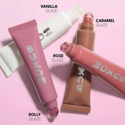BUXOM Power-Full Plumping Peptide Duo - Lip Tint + Peptide Lip Treatment - 36HR Hydration
