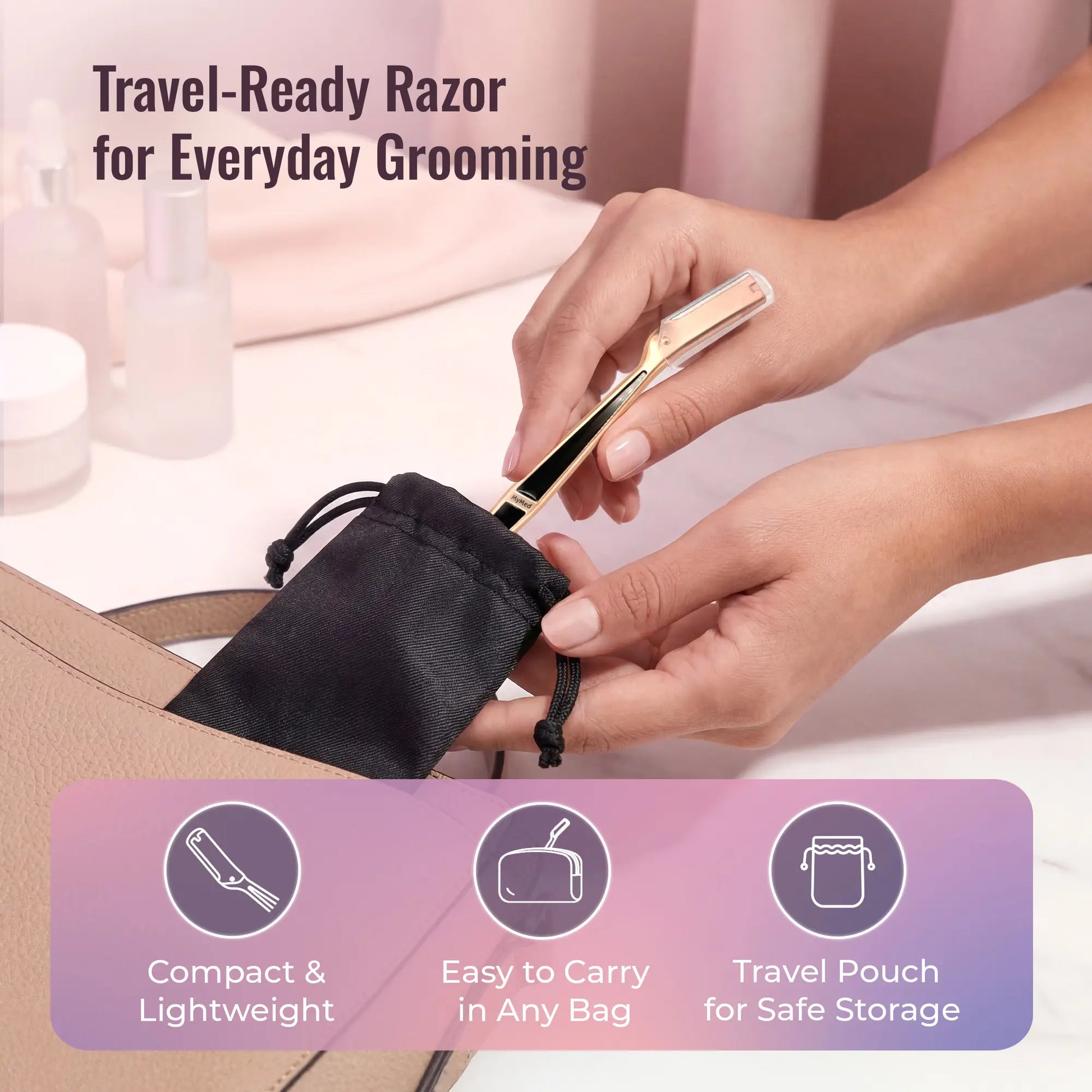 2-In-1 Dermaplane Razor for Women Face Razors for Women, Eye Brow Razors & Face Shaver for Women