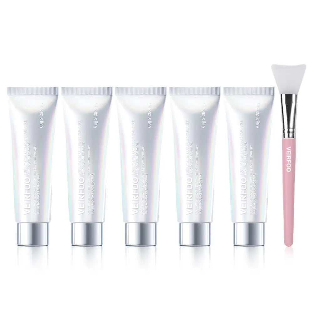 【Veirfoo】Korean Brands Sodium DNA Radiance Pink Orchid Oil Collagen Hydraglow Mask for Radiant Skin Hydration and Elasticity 65G