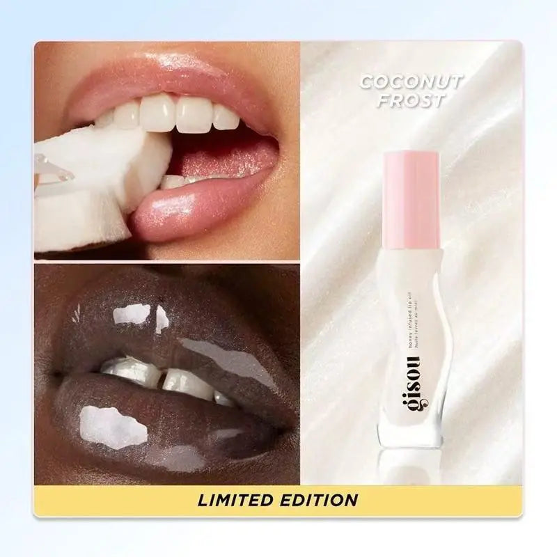 GS Honey Infused Lip Oil, Hydrating and Nourishing Lip Moisturizer for Dry Lips, Long-Lasting Lip Care, Smooth Hydrating Formula, High-Shine, Pigmented, Great-Smelling