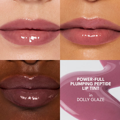 BUXOM Power-Full Plumping Peptide Duo - Lip Tint + Peptide Lip Treatment - 36HR Hydration