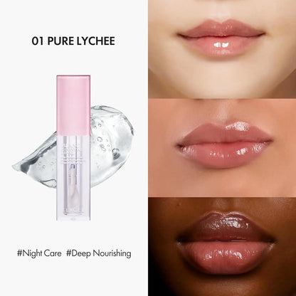 ELROEL Blanc Essential Lip Oil - Official Product 50HR Moisturizing & Hydrating Korean Lip Gloss Makeup with 6 Botanical Extracts - Lightweight, Non-Sticky Clear Essence Overnight Repair 0.15 Fl Oz #Summervibes
