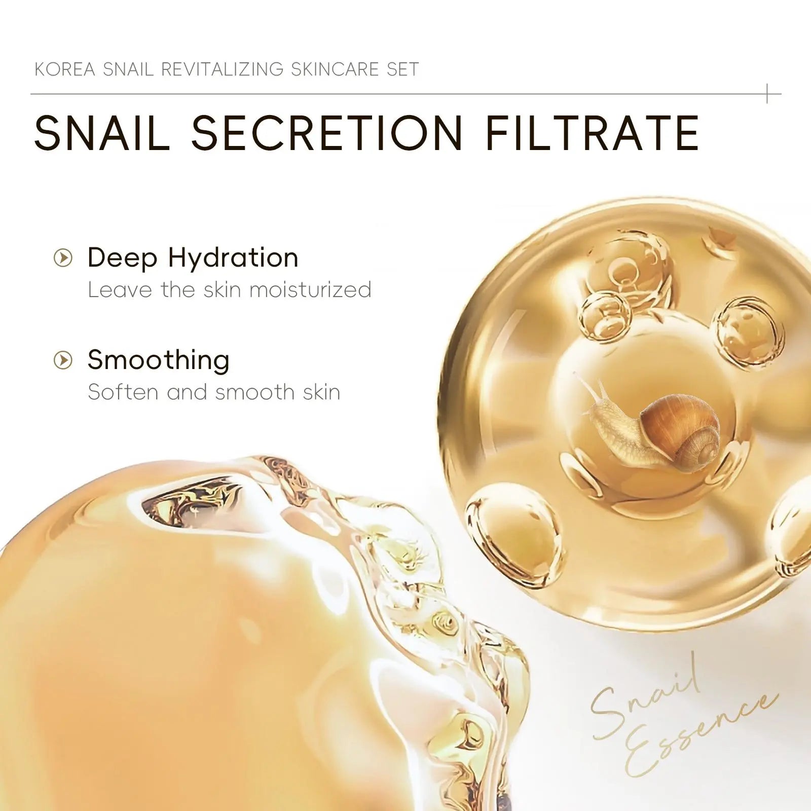 Snail Collagen Skin Care Kit, 1 Set Facial Cleanser, Toner, Serum, Eye Cream, Essence Cream and Mask, Moisturizing Hydrating Moisturize Hydrate Skin Care Set for Women