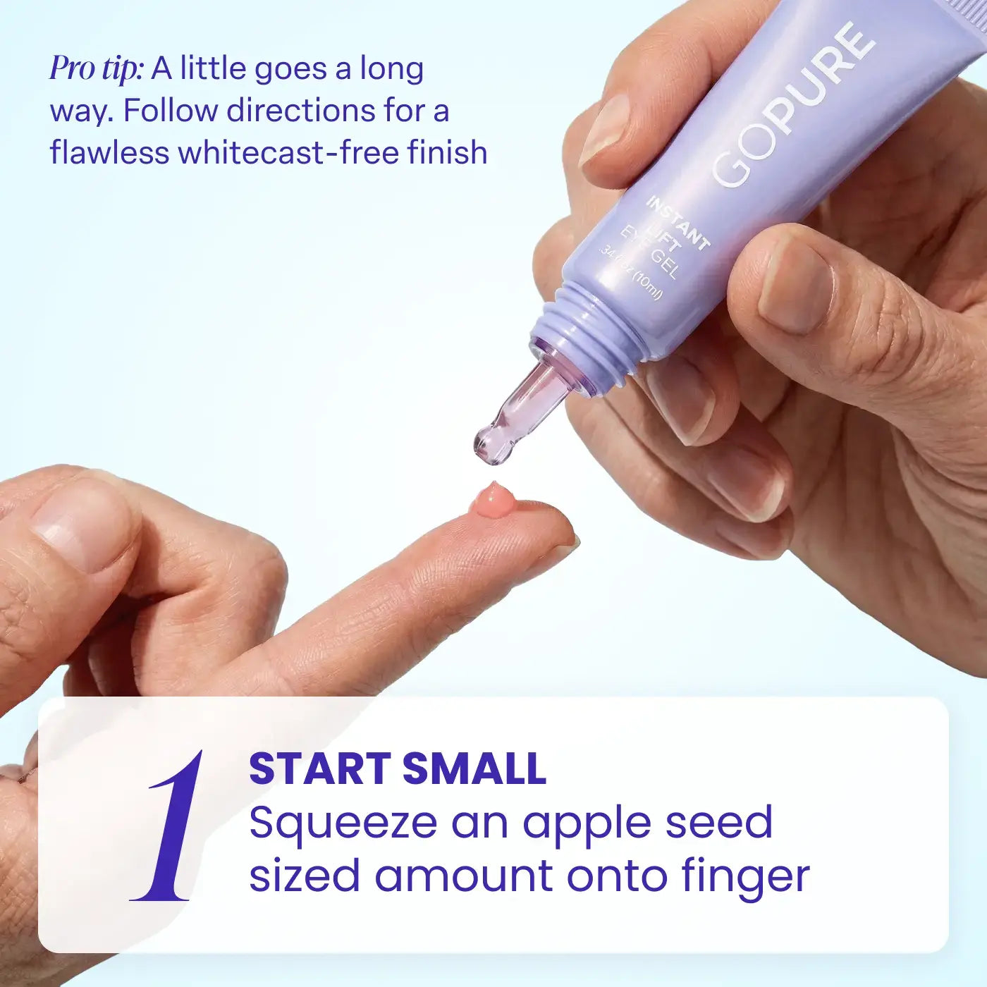 NEW! GOPURE Instant Lift Eye Gel - for Puffiness & Bags, Wrinkles, Fine Lines and Dark Circles, anti Aging Skin Care for Men & Women with Collagen Targeting Biotech