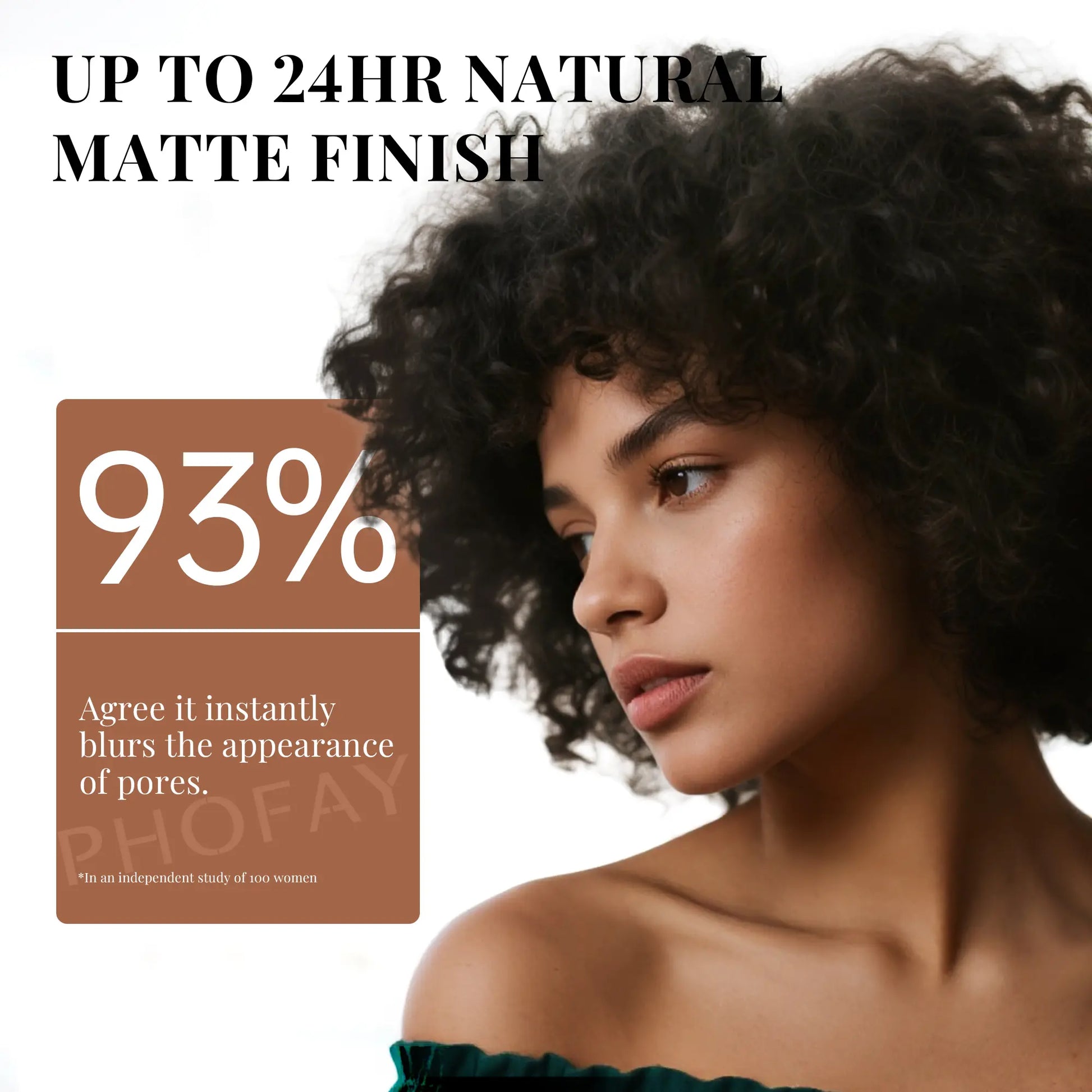 PHOFAY Tinted Foundation SPF 30 Sunscreen – Instantly Covers Acne Marks, Scars & Redness, Natural Matte Finish, Anti-Blue Light, 24H Wear, Waterproof Sweatproof, Lightweight Breathable, 98% Hide Imperfections, 91% Soften Wrinkles, True Color No Cakey