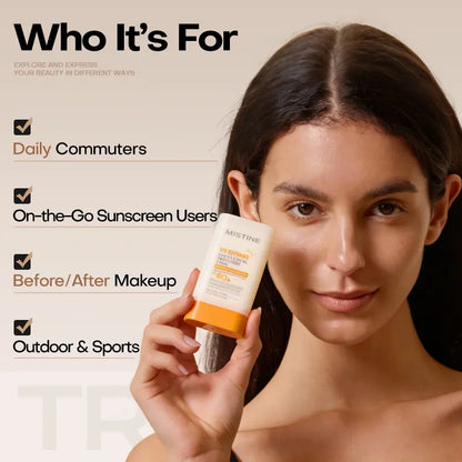 【NEW】【MISTINE Official】Uv Protection Crystal Sunscreen Stick SPF50+ | High-Performance Outdoor Sun Protection | for Face & Body | Portable for Easy Reapplication | Wider Coverage #Summervibes
