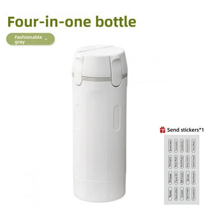 4-In-1 Portable Cosmetic Shampoo Dispensing Bottle Storage Bottle Plastic Travel Friendly Compact Design, Easy to Carry