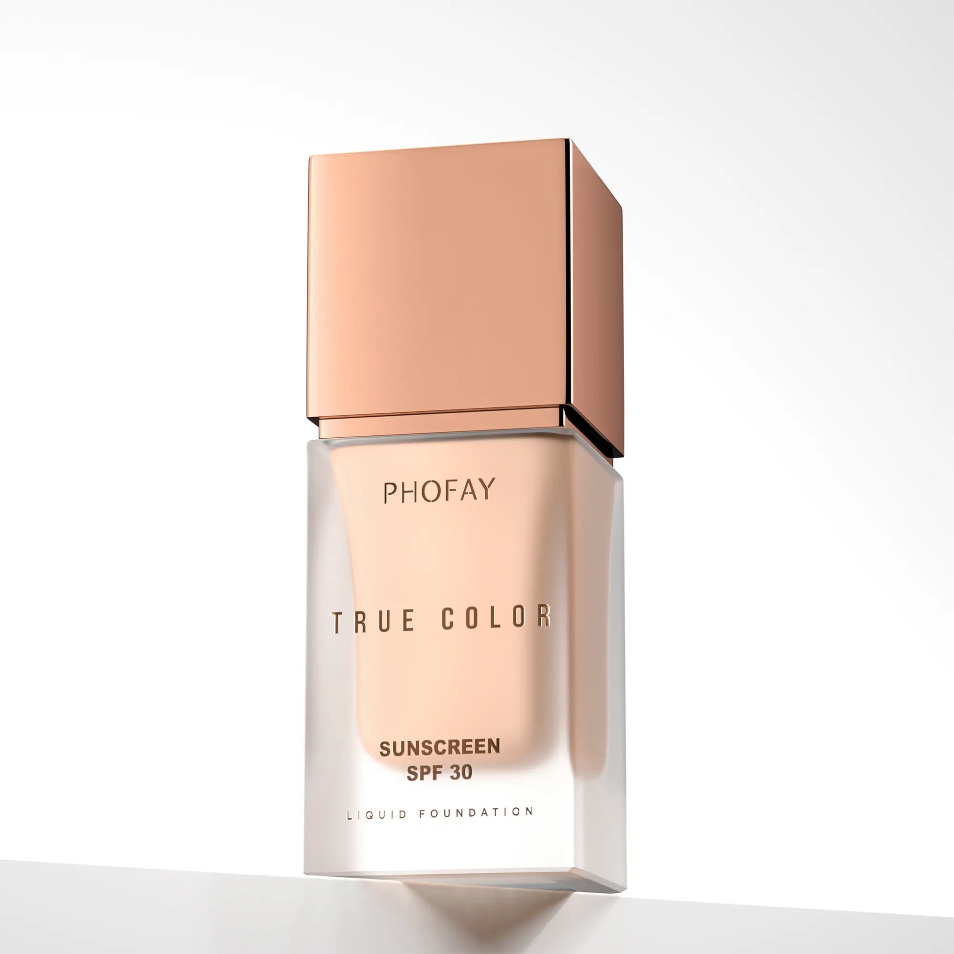 PHOFAY Tinted Foundation SPF 30 Sunscreen – Instantly Covers Acne Marks, Scars & Redness, Natural Matte Finish, Anti-Blue Light, 24H Wear, Waterproof Sweatproof, Lightweight Breathable, 98% Hide Imperfections, 91% Soften Wrinkles, True Color No Cakey