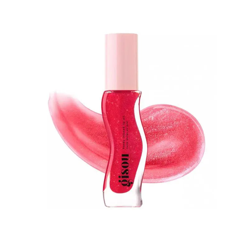 GS Honey Infused Lip Oil, Hydrating and Nourishing Lip Moisturizer for Dry Lips, Long-Lasting Lip Care, Smooth Hydrating Formula, High-Shine, Pigmented, Great-Smelling