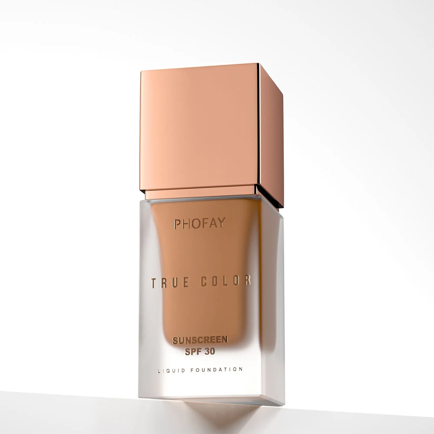 PHOFAY Tinted Foundation SPF 30 Sunscreen – Instantly Covers Acne Marks, Scars & Redness, Natural Matte Finish, Anti-Blue Light, 24H Wear, Waterproof Sweatproof, Lightweight Breathable, 98% Hide Imperfections, 91% Soften Wrinkles, True Color No Cakey