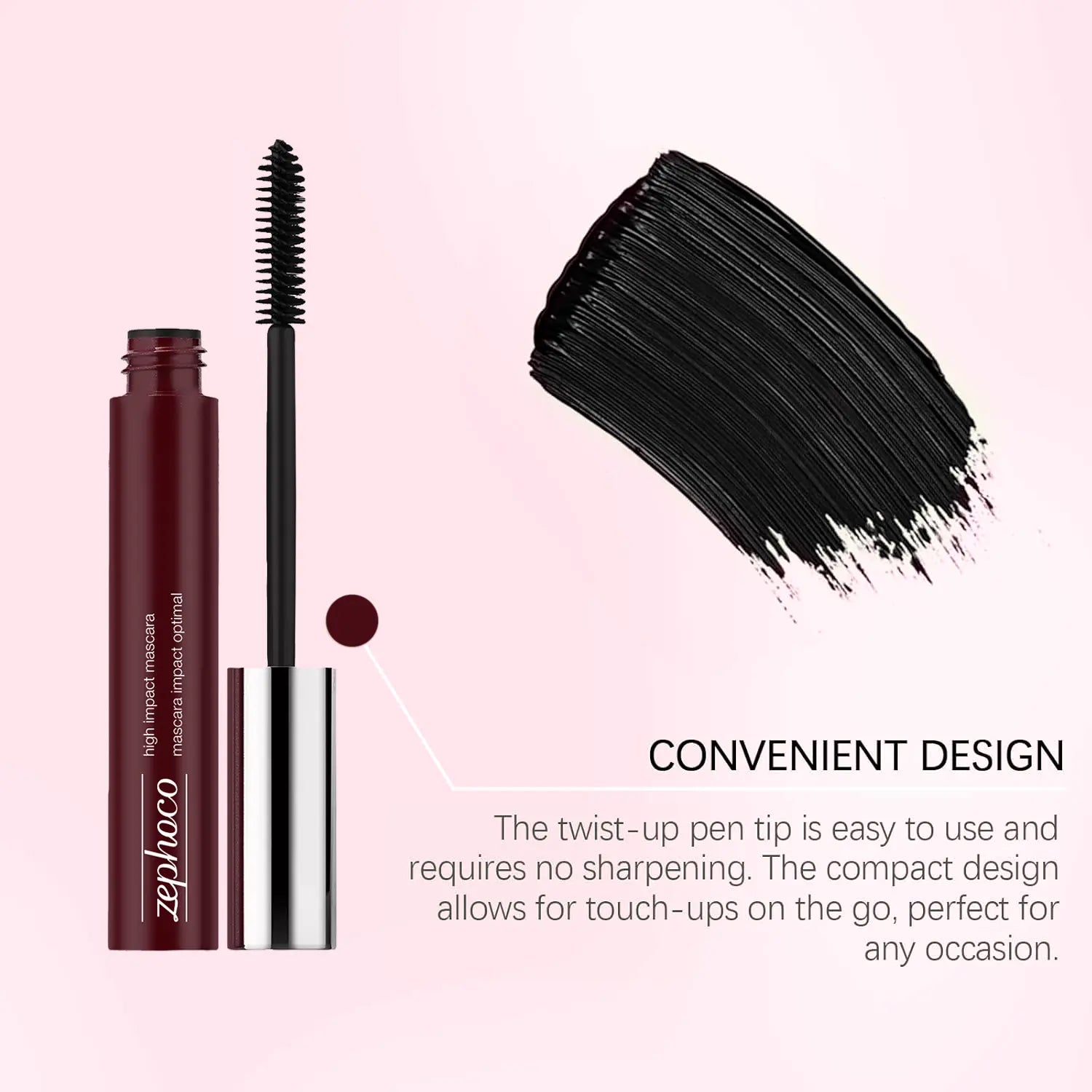 Black Honey Lip & Eye Bundle Set, Almost Lipstick Honey + High Impact Mascara, Black Tinted Lip Balm, Sheer Hydrating Lipstick, Non-Sticky Soft-Shine Finish, for Facial and Lips Care (1Set)
