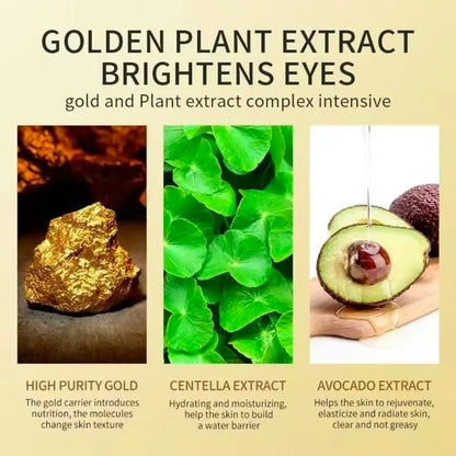 Avocado & Gold under Eye Patches 60 Pcs Day Night Eye Mask for Dark Circles Puffiness Hydrating Brightening Firming Eye Patches anti Aging Eye Care Skin Care