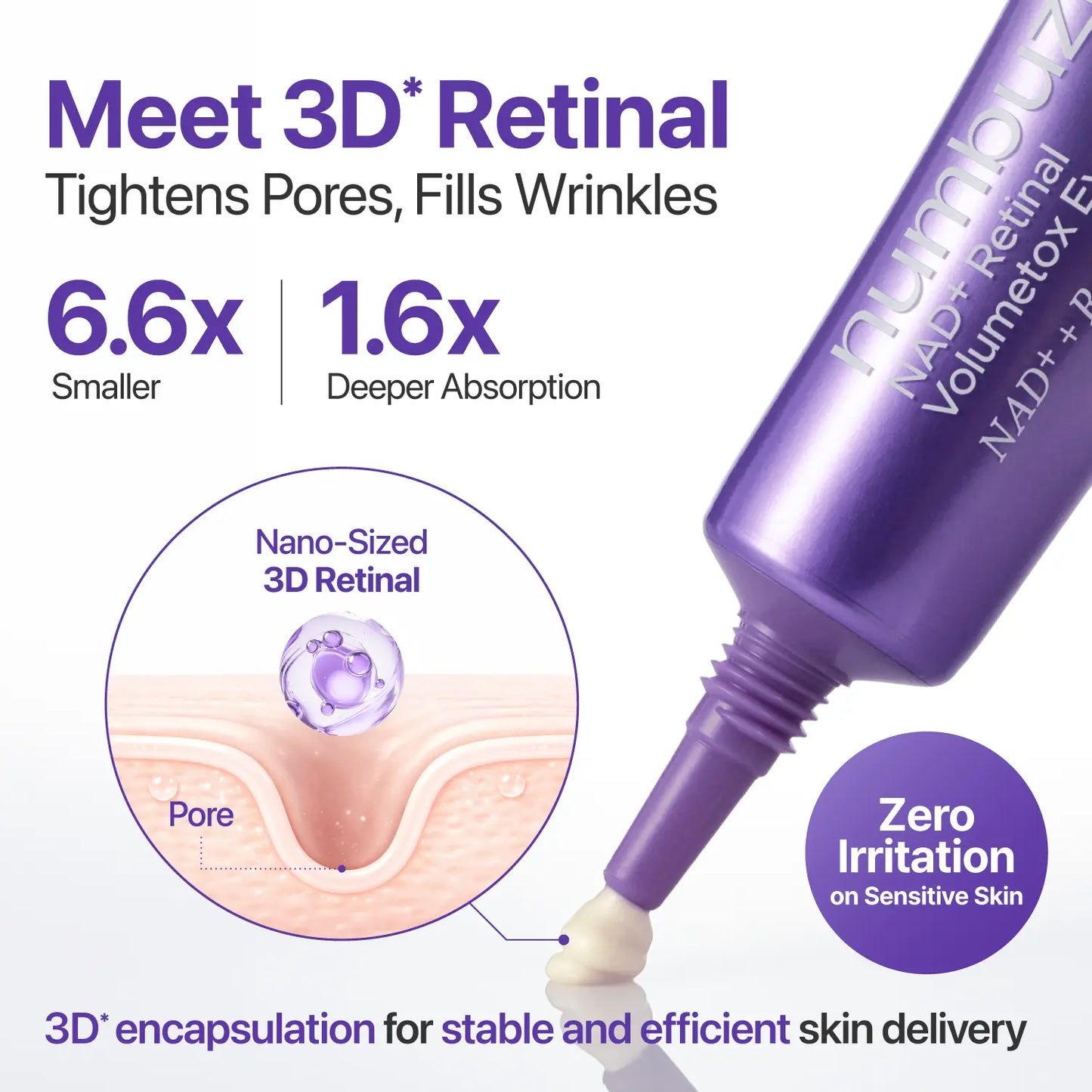 [Numbuzin Official] No.9 NAD+ Retinal Volumetox Eye Cream | All-In-One Anti-Aging Treatment for Wrinkles, Fine Lines, Dark Circles & Dark Spots | NAD+, Retinal, 50 Peptides, Niacinamide, Ceramides | Face to Body, Skin Longevity | 0.67 Fl. Oz.