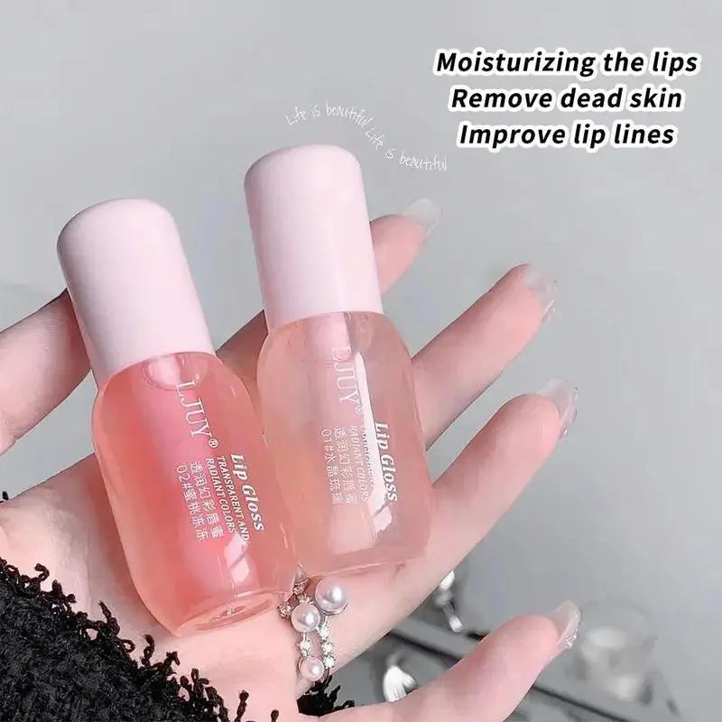 Moisturizing Lip Balm, 2 Counts/Set Hydratingglossy Lip Glaze Stick Plumping Lip Oil for Girls &Women, Fall Gift, Christmas Gift, Mother'S Daygift, Lip Stain, Skincare