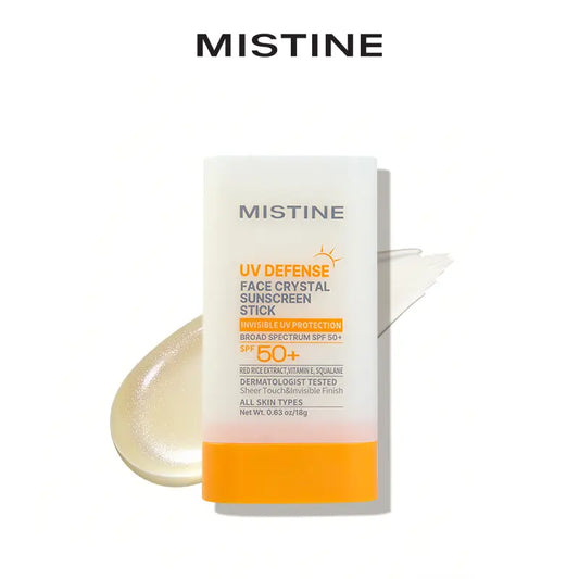 【NEW】【MISTINE Official】Uv Protection Crystal Sunscreen Stick SPF50+ | High-Performance Outdoor Sun Protection | for Face & Body | Portable for Easy Reapplication | Wider Coverage #Summervibes