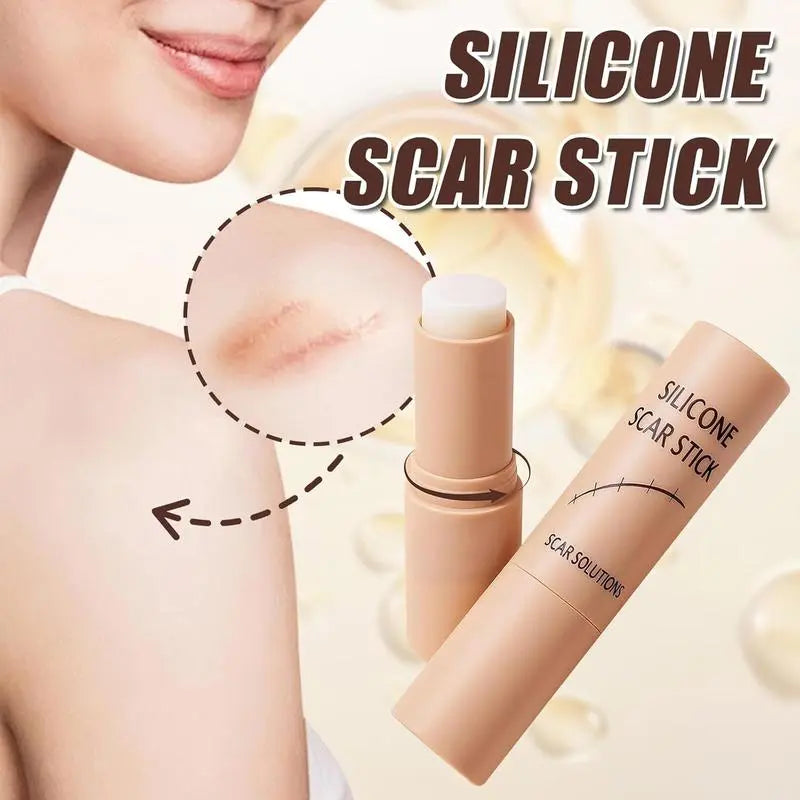 Scar Solutions Silicone Scar Stick for Face and Body 60% Soothing Moisturizing Gentle on All Skin Types Easy-To-Use Stick Design 6G