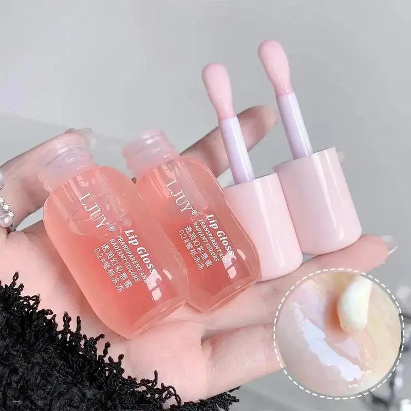 Moisturizing Lip Balm, 2 Counts/Set Hydratingglossy Lip Glaze Stick Plumping Lip Oil for Girls &Women, Fall Gift, Christmas Gift, Mother'S Daygift, Lip Stain, Skincare