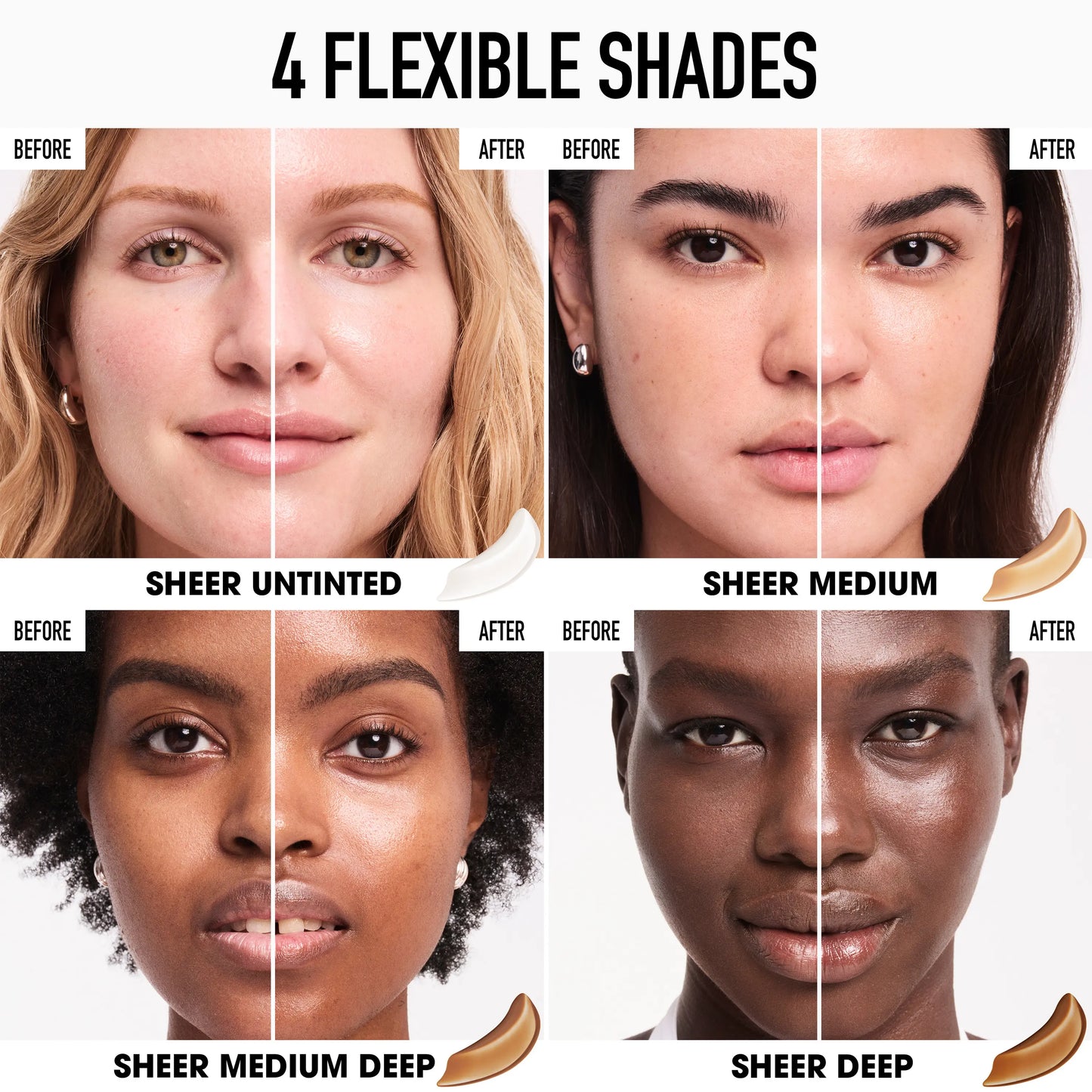 Bareminerals Dew It All Duo: Dew in One Cheek and Lip Stick + Daily Dewy Sunscreen Mineral SPF 30 - Balm Makeup
