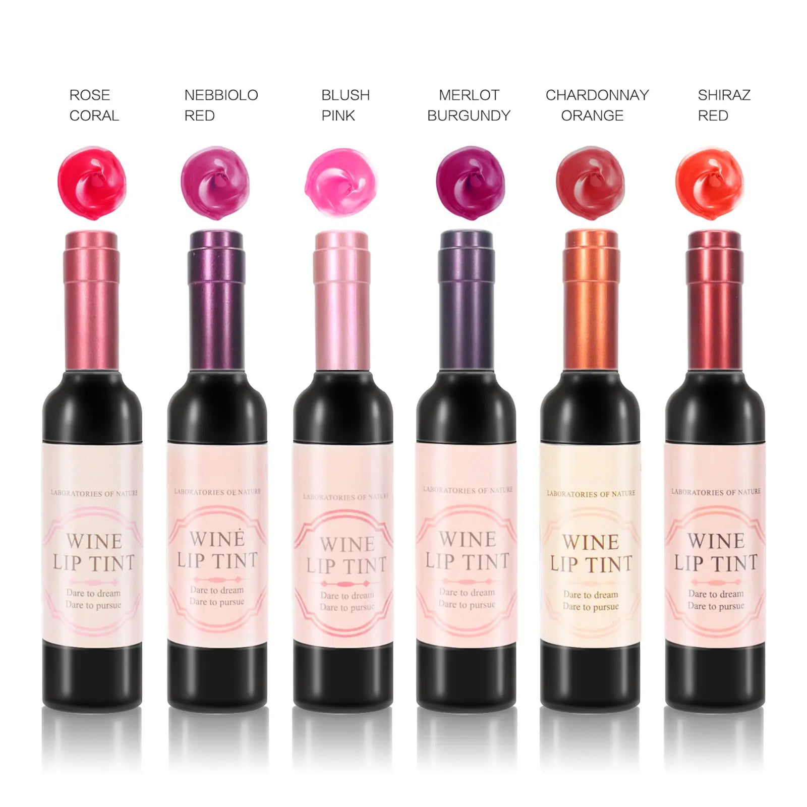 Cute Lipstick Set of 6 | Unique Mini Wine Bottle Design | Velvet Matte Finish, Cruelty Free, Lipstick Gift Set for Her