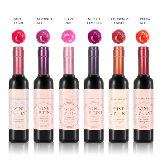 Cute Lipstick Set of 6 | Unique Mini Wine Bottle Design | Velvet Matte Finish, Cruelty Free, Lipstick Gift Set for Her