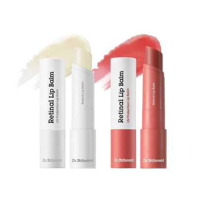 [Dr.Different Official] Retinal Lip Balm Duo - Clear & Tinted