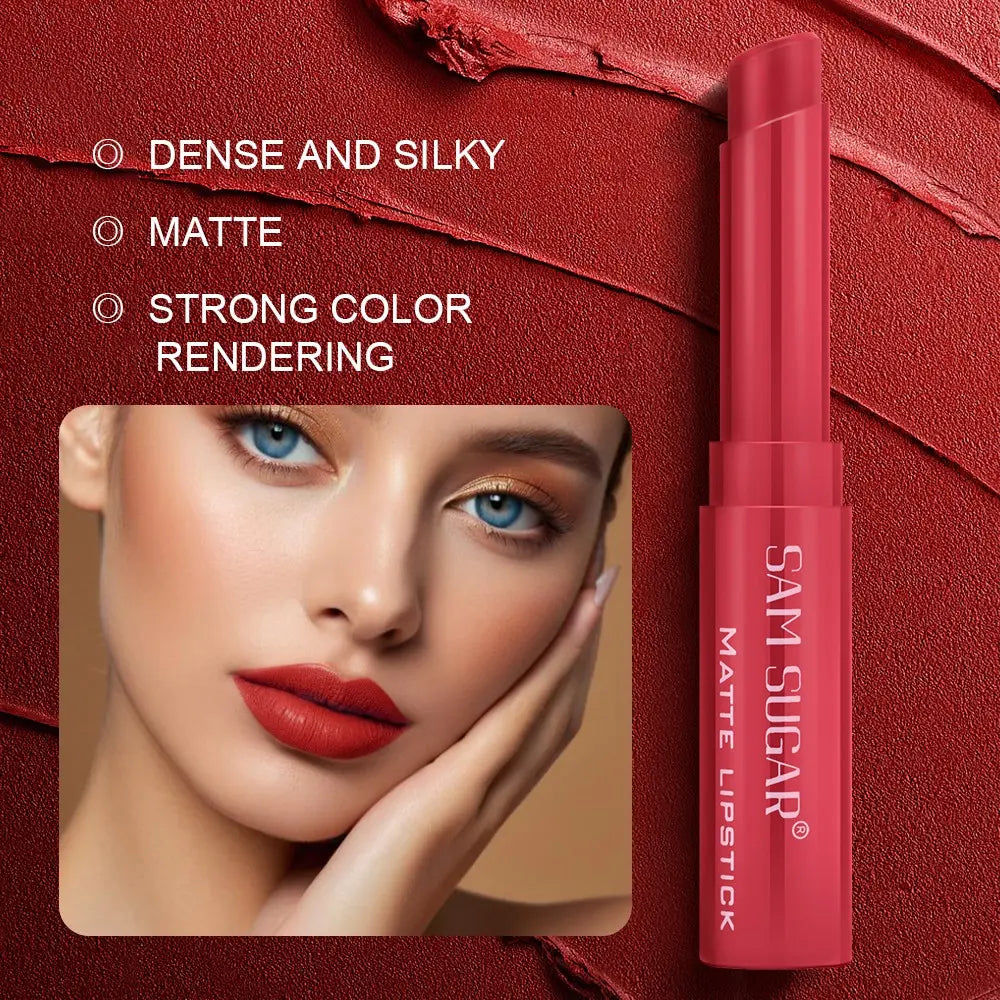 6-Piece Velvet Matte Lipstick Set, Long-Lasting High Pigmentation, Waterproof, Non-Staining, Perfect Makeup Gift for Women, Lip Kit Sets