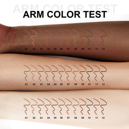 12 Pcs Nude Lip Liner Set, Natural Wood Lip Pencil Kit, Creamy Smooth Matte Formula, Long-Lasting Smudge-Resistant Lip Contour Pencils for Defined Lip Shape, Easy to Apply, Blend and Layer for Daily.