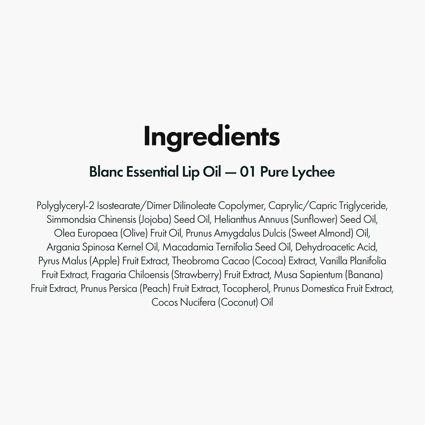 ELROEL Blanc Essential Lip Oil - Official Product 50HR Moisturizing & Hydrating Korean Lip Gloss Makeup with 6 Botanical Extracts - Lightweight, Non-Sticky Clear Essence Overnight Repair 0.15 Fl Oz #Summervibes