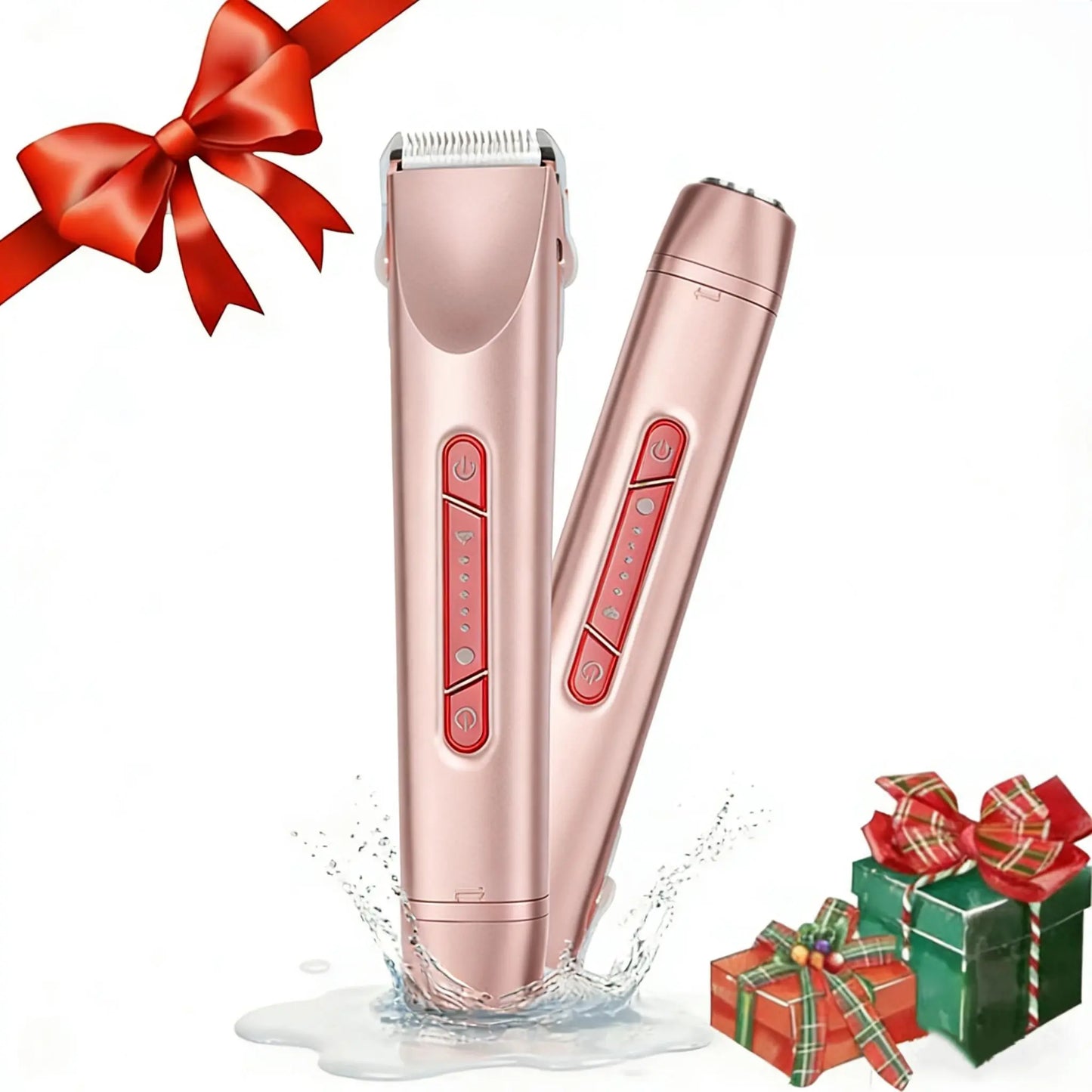 2-In-1 Electric Shaver for Women Painless Waterproof Bikini Trimmer Type-C Rechargeable Intimate Razor