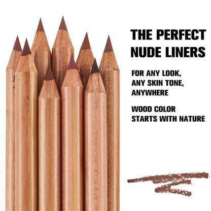 PHOFAY 12 Shades Nude Lip Liner Kit | Waterproof & Ultra-Smooth Lip Pencils | Perfect Gift Set for Daily Makeup