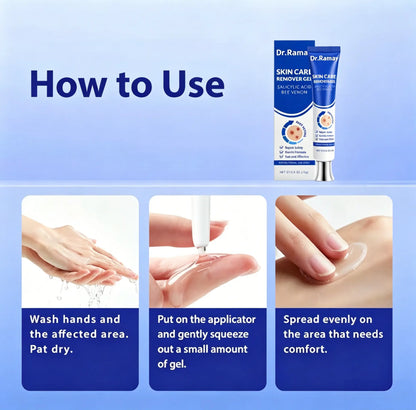 Skin Care Remover Gel , Exfoliating Body Cream for Rough Skin, Gentle Face & Body Moisturizer