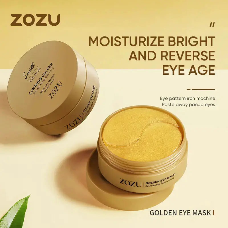 Avocado & Gold under Eye Patches 60 Pcs Day Night Eye Mask for Dark Circles Puffiness Hydrating Brightening Firming Eye Patches anti Aging Eye Care Skin Care