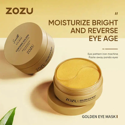 Avocado & Gold under Eye Patches 60 Pcs Day Night Eye Mask for Dark Circles Puffiness Hydrating Brightening Firming Eye Patches anti Aging Eye Care Skin Care