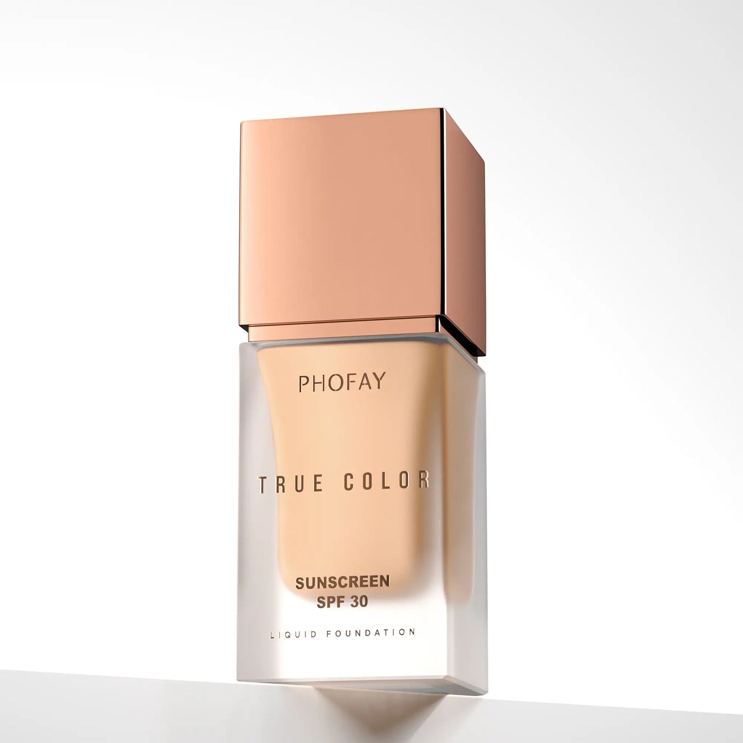 PHOFAY Tinted Foundation SPF 30 Sunscreen – Instantly Covers Acne Marks, Scars & Redness, Natural Matte Finish, Anti-Blue Light, 24H Wear, Waterproof Sweatproof, Lightweight Breathable, 98% Hide Imperfections, 91% Soften Wrinkles, True Color No Cakey