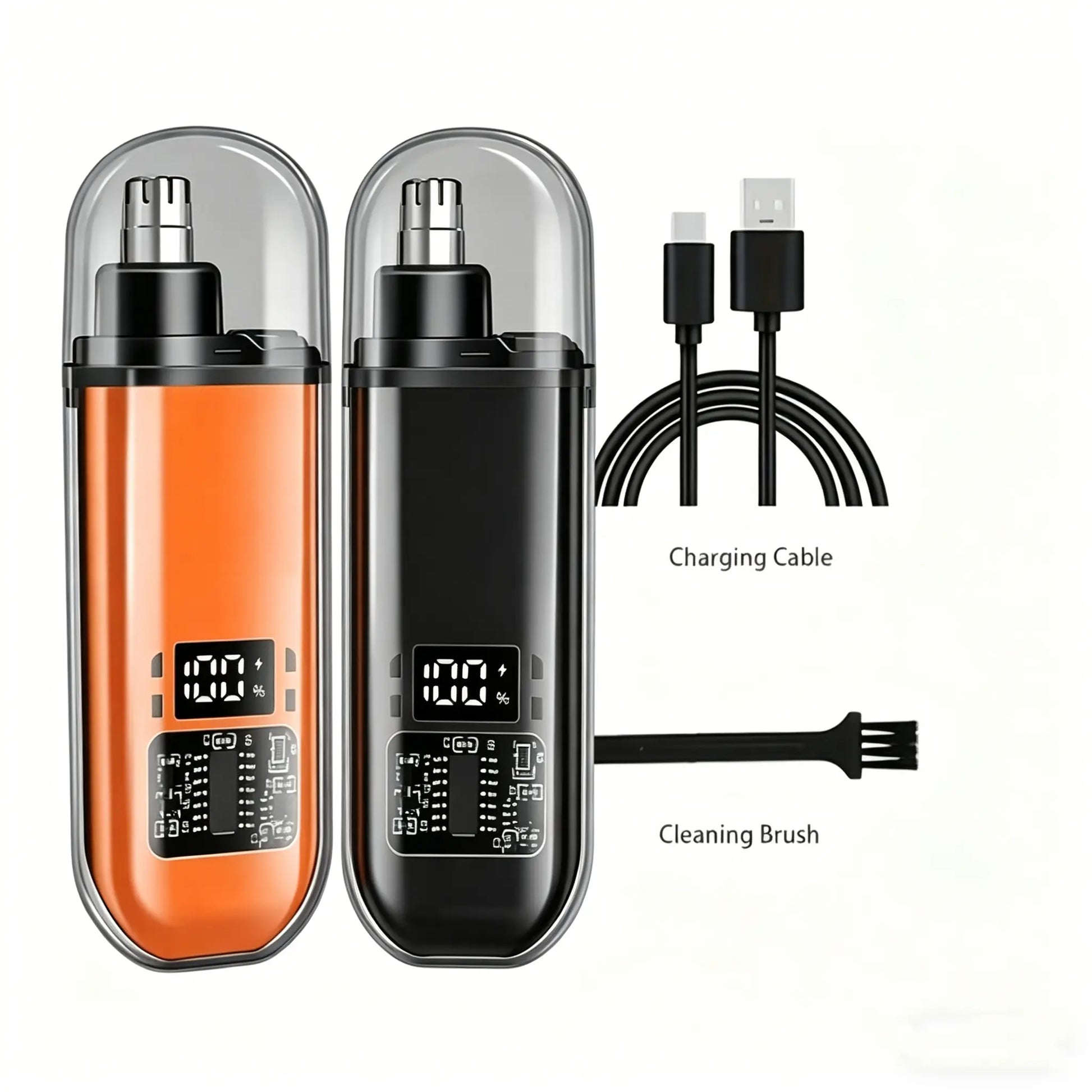 2026 Professional Painless Portable Electric Ear and Nose Hair Trimmer Clipper,Eyebrow & Facial Hair Trimmer for Men Women ,Rechargeable USB Charging LED Display ,Waterproof Dual-Edged Blades,Safe Nasal Cavity,Easy Clean Lightweight,Mother‘S Day Gifts