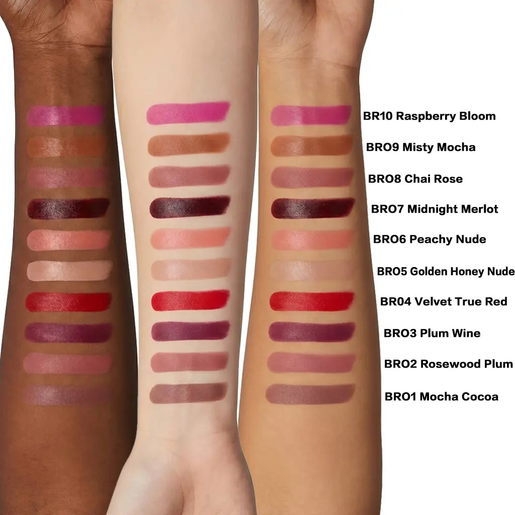 Creamy Lipstick – Rich Color Payoff & Soft Comfortable Feel Makeup Flawless Daily Chocolate Smooth Cosmetic Lipgloss