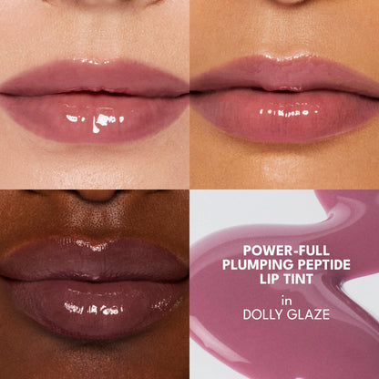 BUXOM Power-Full Plumping Peptide Lip Tint - Hydrating Lip Balm, Plumping Gloss