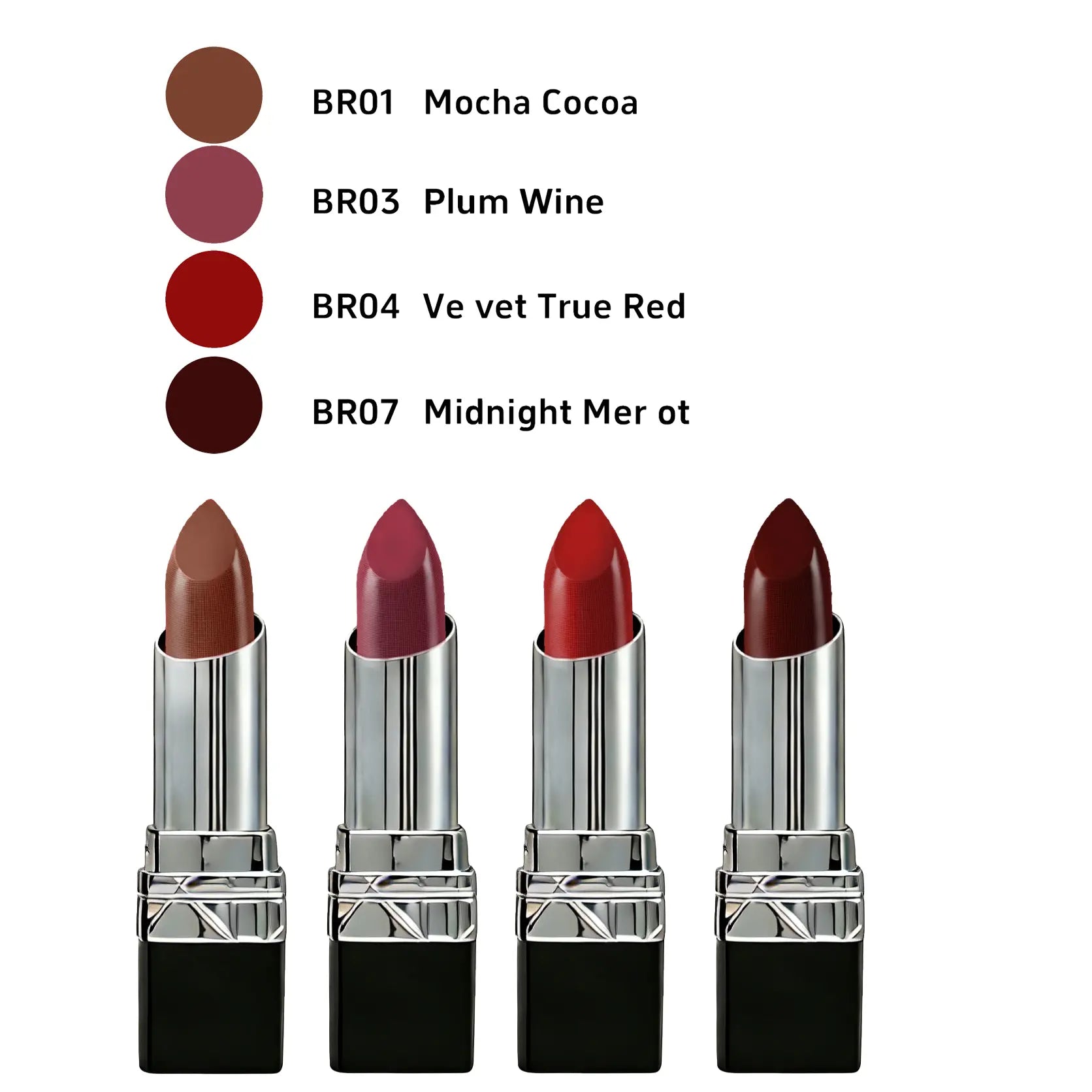Creamy Lipstick – Rich Color Payoff & Soft Comfortable Feel Makeup Flawless Daily Chocolate Smooth Cosmetic Lipgloss