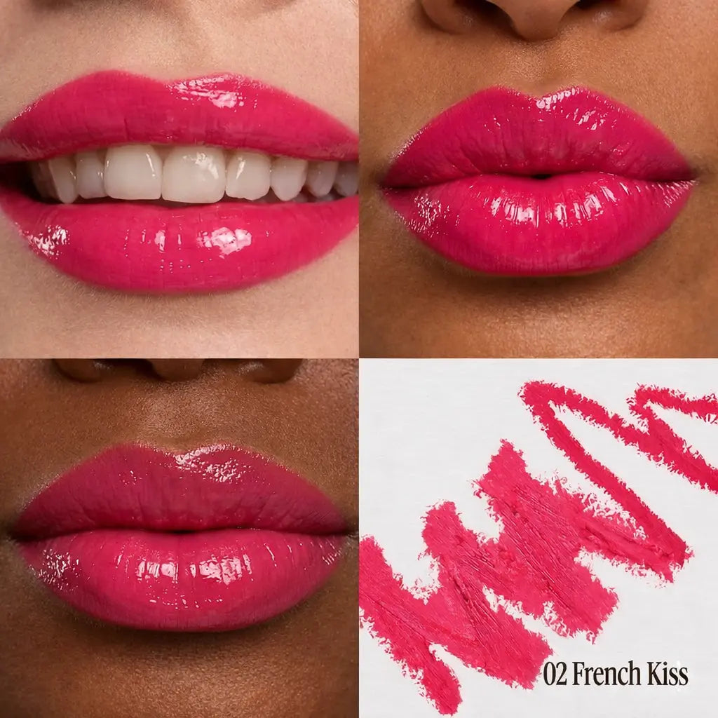 Rougine Matte Lipstick & Lip Liner Set for Women Red Love Shade Long-Lasting Waterproof 2-In-1 Lip Kit Smudge-Proof Liquid Lipstick with Precision Liner Enriched with Vitamin E & Shea Butter - Gloss, Lipgloss