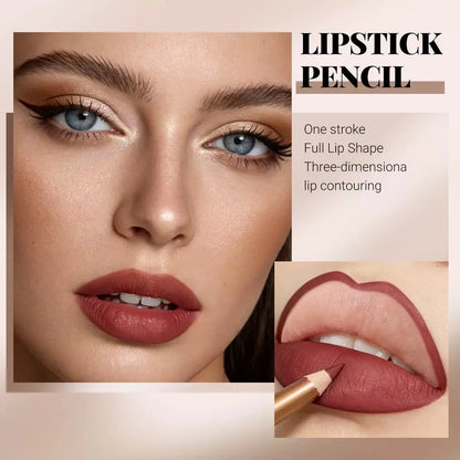 Easy Coloring Lip Liner Pencil Set, 12Pcs/Box Matte Lip Liners, Long-Lasting Matte Lipliner for All Occasions, Lip Makeup Cosmetic Kit, Lip Product