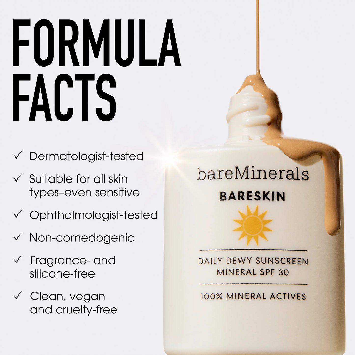 Bareminerals Dew It All Duo: Dew in One Cheek and Lip Stick + Daily Dewy Sunscreen Mineral SPF 30 - Balm Makeup
